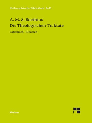cover image of Die theologischen Traktate